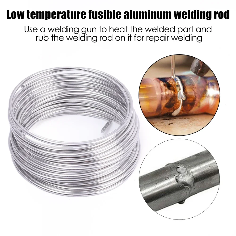 20/1M New Stainless Steel Solder Wire Low Temperature Easy Melt Metal Copper Iron Weld Soldering Rods DIY Welding Repairing Tool