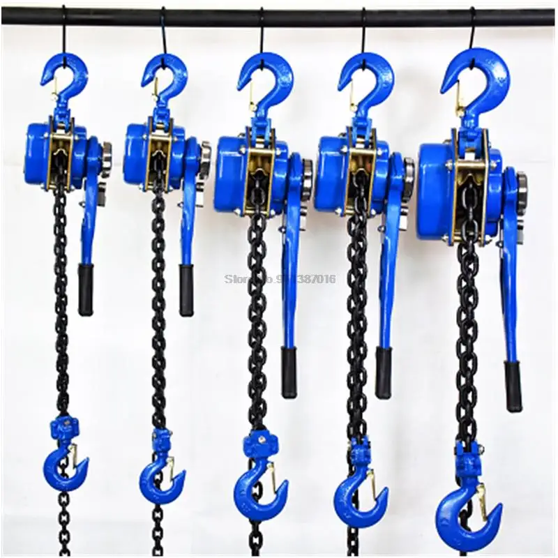 

Hand Chain Hoist 0.75 ton 0.8 ton 1 ton small portable manual hanging hoist hand tensioner tightener