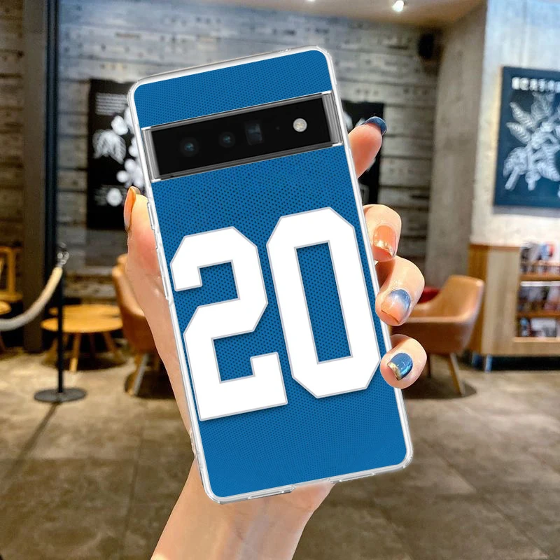 Fußballspieler-Nationalmannschafts-Trikot-Handyhülle für Google Pixel 8 7 6 5 4 4XL 7A 6A 5A 4A 3A 3AXL Pro 5G transparente Taschen – Detail 6