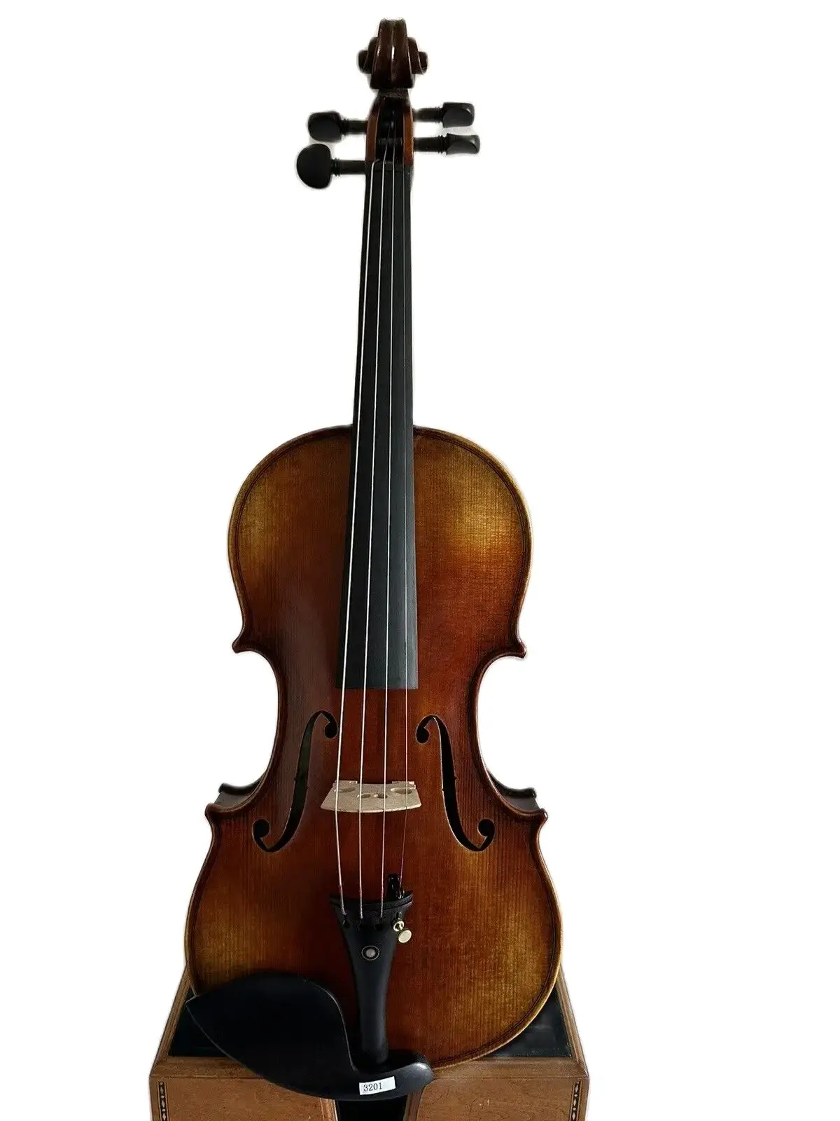 Master 4/4 Violin Bird Eye Maple Wood Back Old Spruce Top Hand Carved K3201