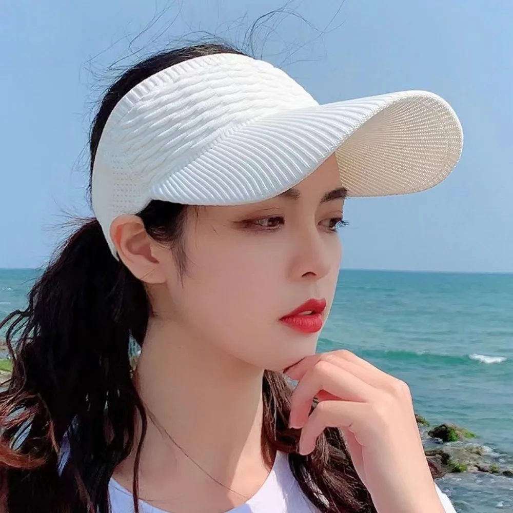 Sun Hats 1pc Women Anti-UV Breathable Adjustable Visor Caps for Sports Outdoor