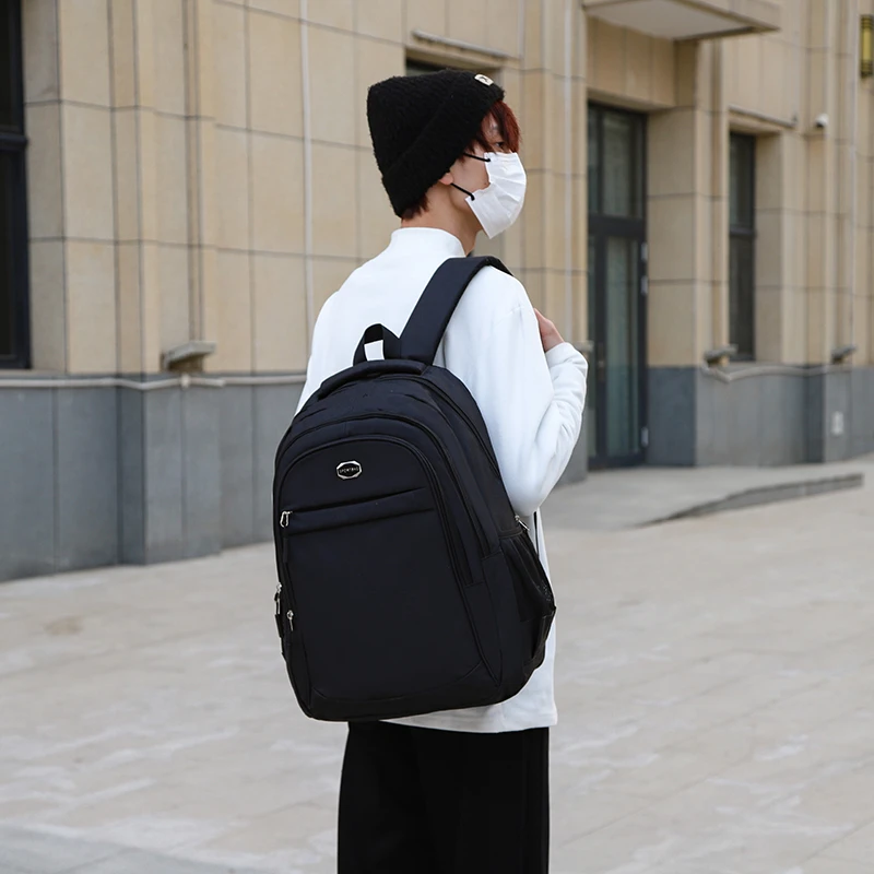 

2023 Модные мужские нейлоновые рюкзаки для ноутбука большой вместимости для работы, высококачественные сумки через плечо с защитой от кражи