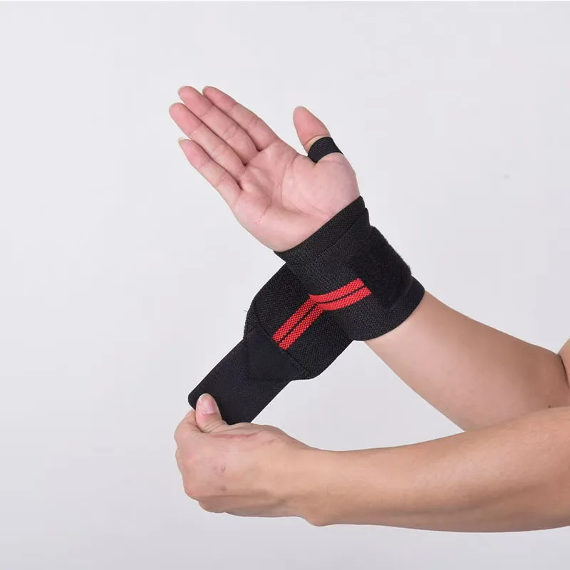 1 PCS Wristband Wrist Support Weight Lifting Gym Training Wrist Support Brace Straps Wraps Crossfit Powerlifting