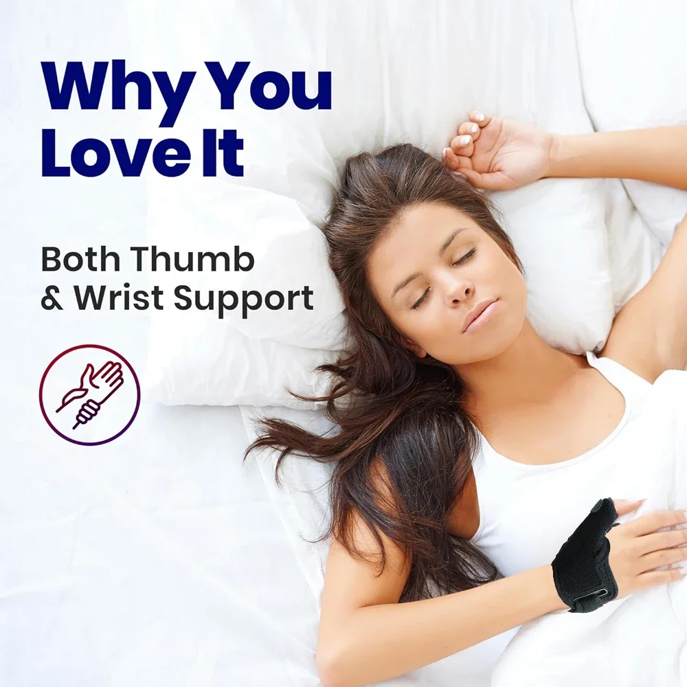 Thumb Support Brace CMC Joint Thumb Spica Splint for Pain Relief Arthritis Tendonitis Carpal Tunnel & Trigger Immobilizer thumb splint