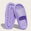 Feslishoet Women Letter Slippers Beach Slides Solid Color Mens Thick Sole Indoor Bathroom Anti Slip Shoes Summer Couple Sandals 5
