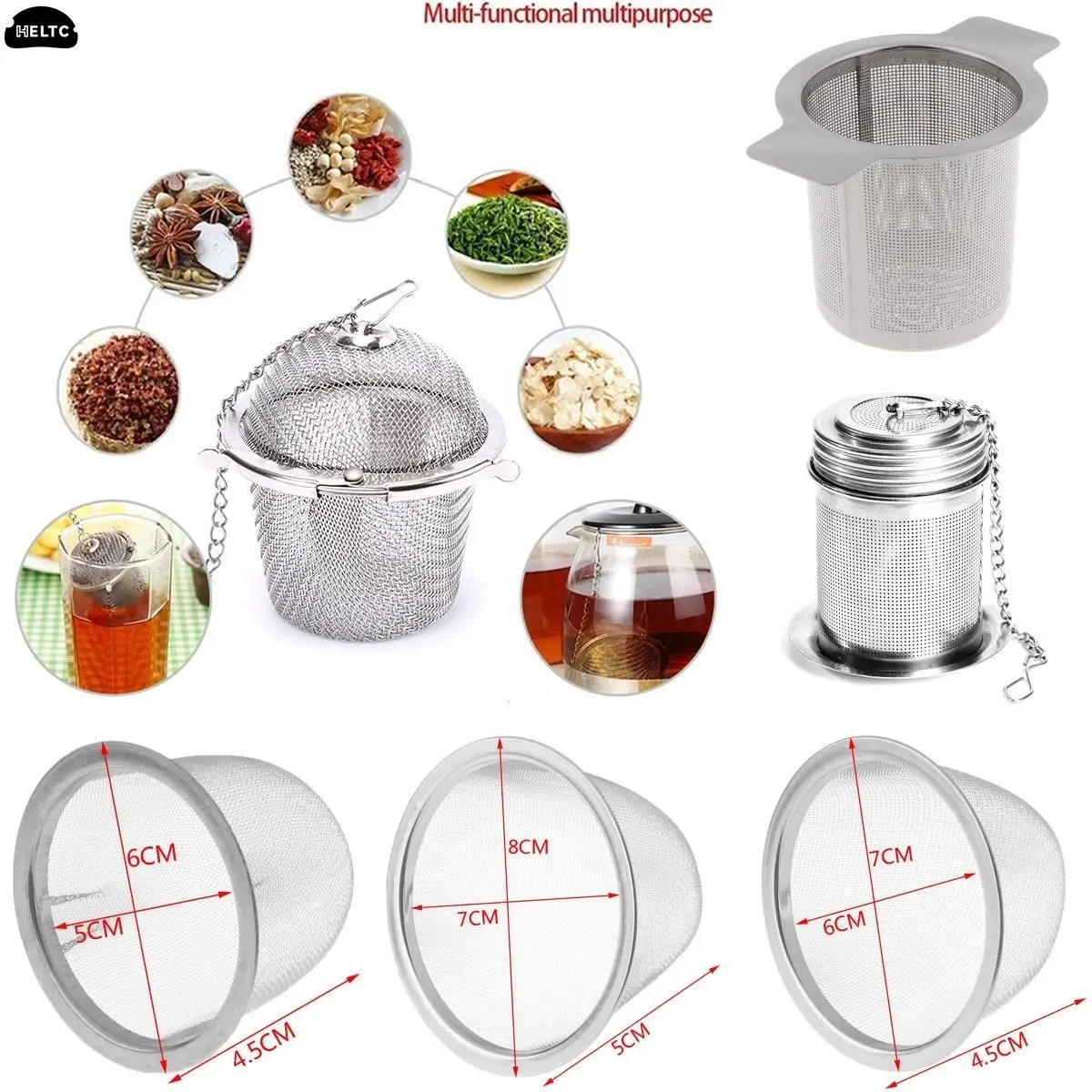 10cm*7.5cm 1Pc Stainless Steel Mesh Tea Infuser Metal Cup Strainer Loose Tea Leaf Filter Sieve tea infuser tea strainer tea filter
