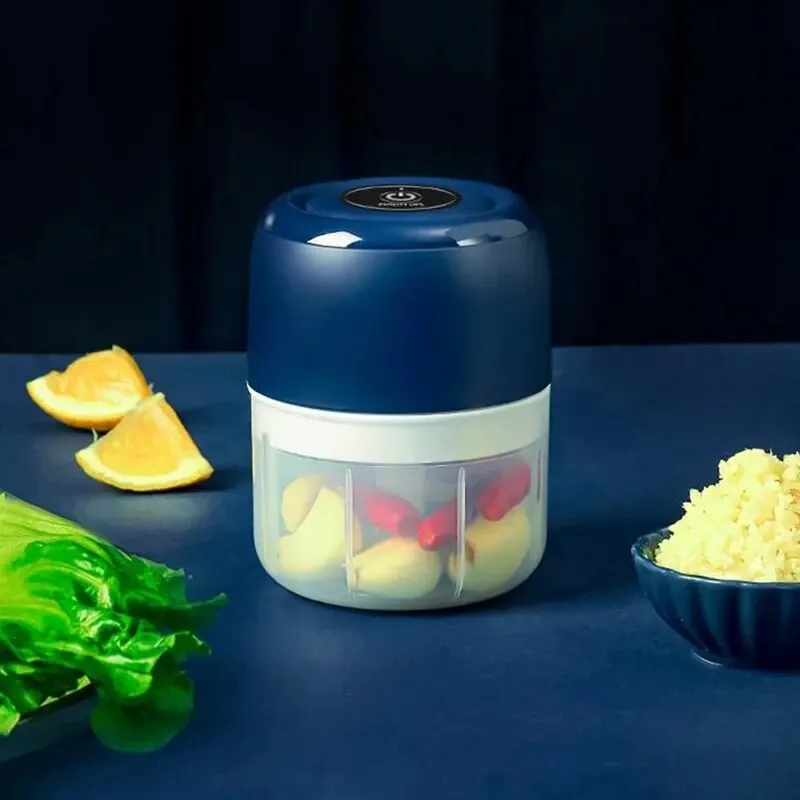 Wireless Electric Mini Garlic Press 250ml Auxiliary Food Cooking Machine Small Ha Household Kitchen Tools Meat Grinder Pepper 3