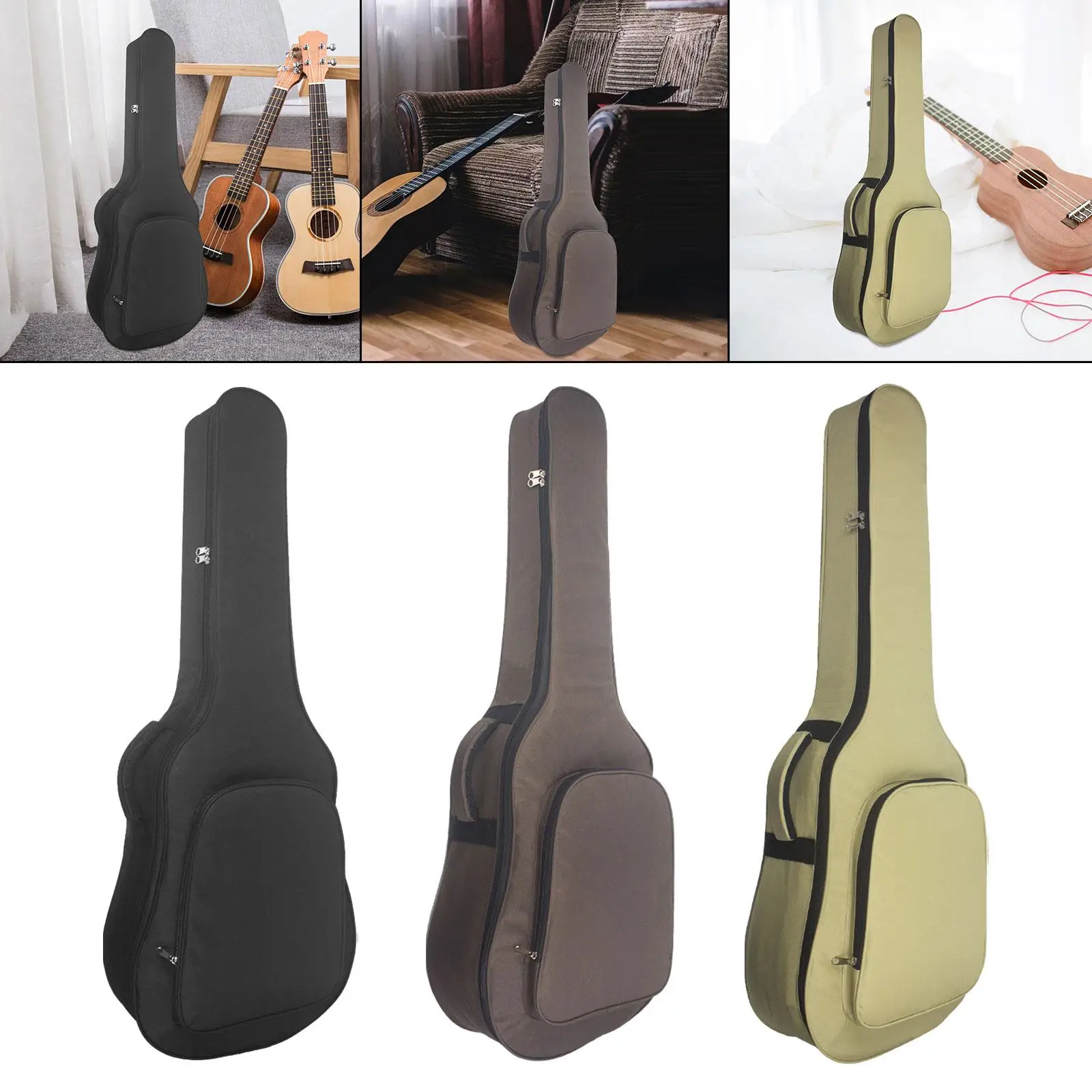 Bass Guitar Bag Guitar Gig Bag Portable Dustproof Oxford Cloth Electric Case Acoustic for Studio Activities