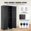 Metal Storage Cabinet Steel Locking Storage Cabinet with 2 Magnetic Doors and 4 Adjustable Shelves 71'' Metal 5