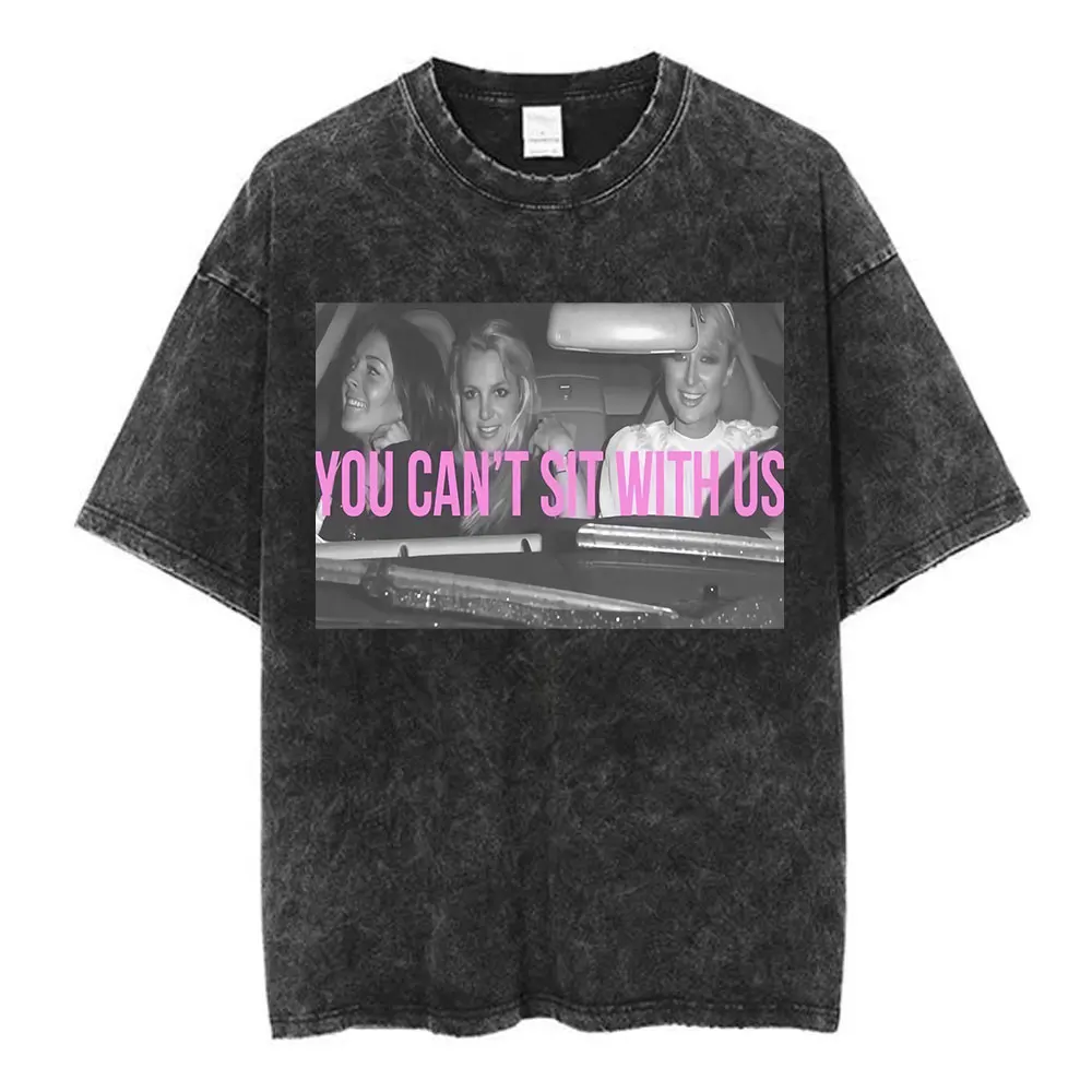 Britney Spears Oeps! I Did It Again Tour 2000 Merch Vintage Washed T-Shirts Herren Damen Baumwolle Kurzarm Übergroße T-Shirts – Detail 3