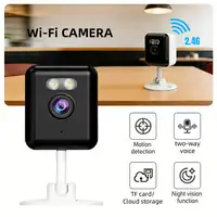 Caméra de sécurité Wifi HD 2MP, mini caméra de surveillance intérieure, vision nocturne, audio bidirectionnel, détection humaine, caméra IP 2MP 1
