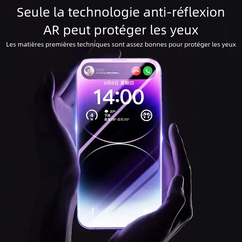 Verre trempé iPhone 11 Pro effet privé anti espion noir