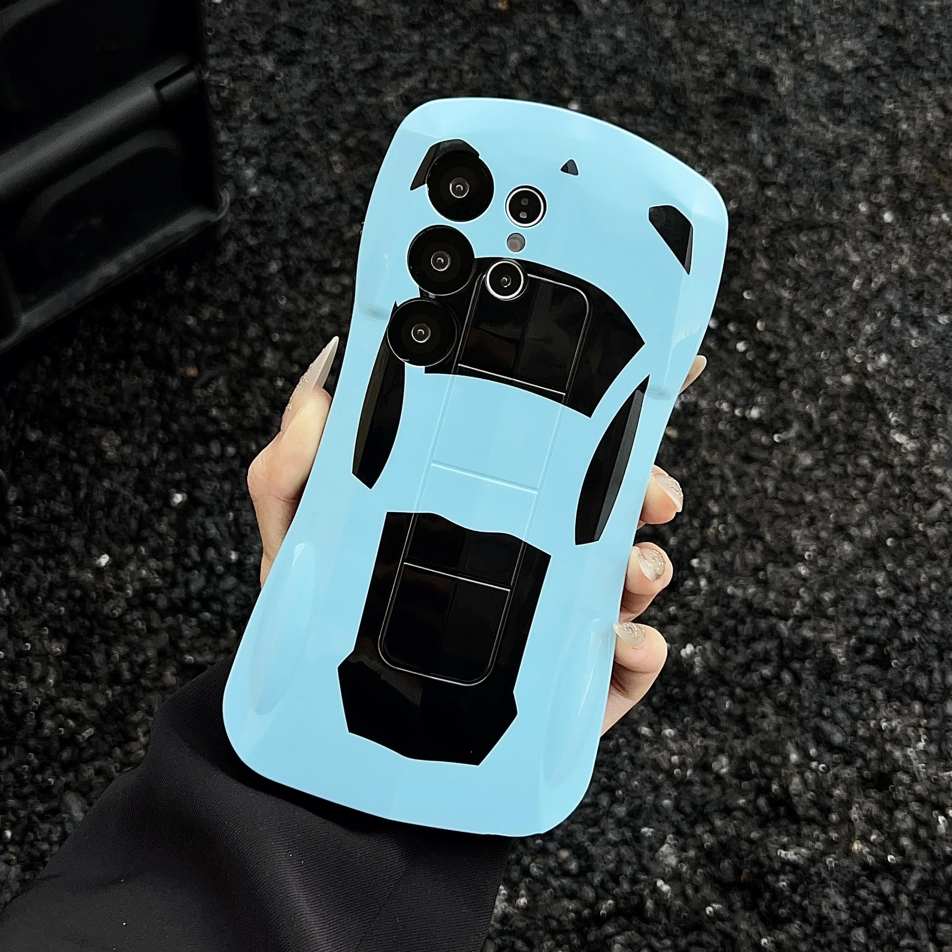 Luxury 3D Sport Car Phone Case - Stylish Supercar Design Cover