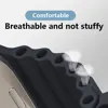 for Apple Watch Ultra 1 2 49mm Ocean Silicone Strap for iwatch Series 9 8 7 6 42mm 44mm 45mm 49mm Breathable Bracelet Wristband 6