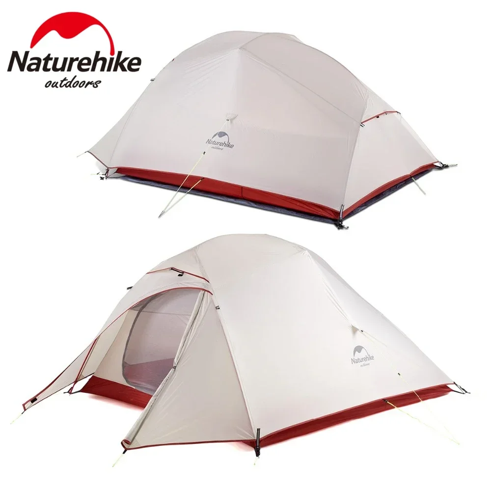 Camping Tent Naturehike Cloud Up Series 1 2 3 Persons Backpacking Double-layer Lightweight With Free Mat
