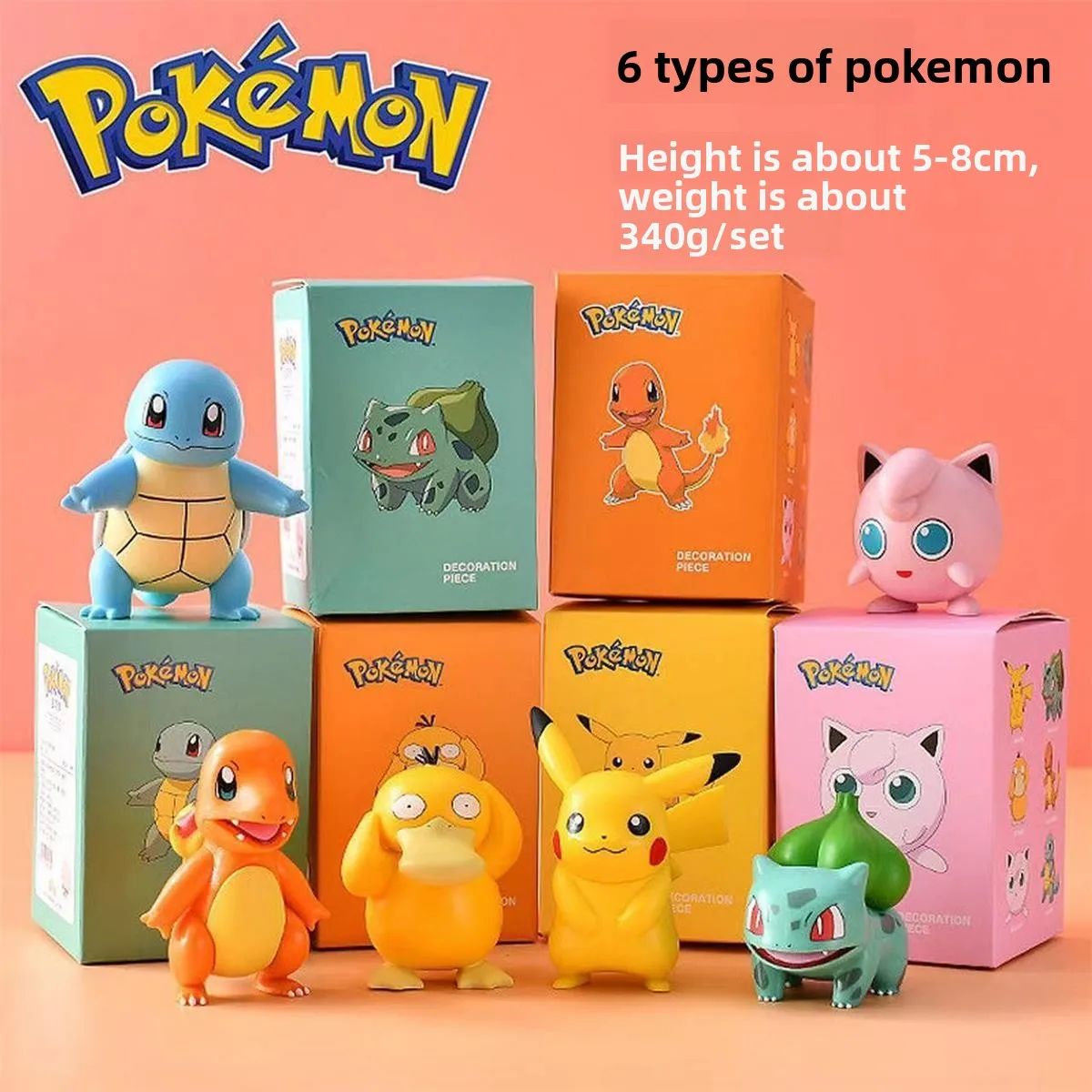Pokemon Blind Box 6, Haustier-Elfen, Pikachu, Koda, Ente, Auto-Ornamente, Bao Kemeng, Handspielzeug. – Detail 2