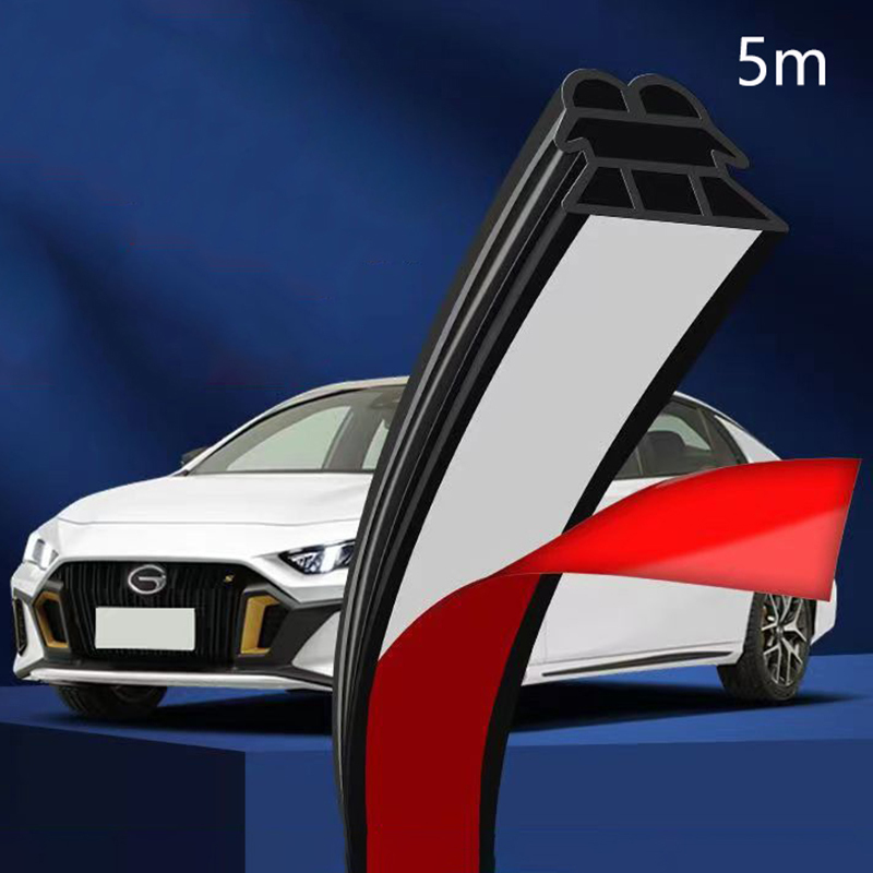 5meters/Set Car Seal Strips Three Layer Thickened Sealing Strip Universal Sound Insulation Weather Strips Soundproof Accessories