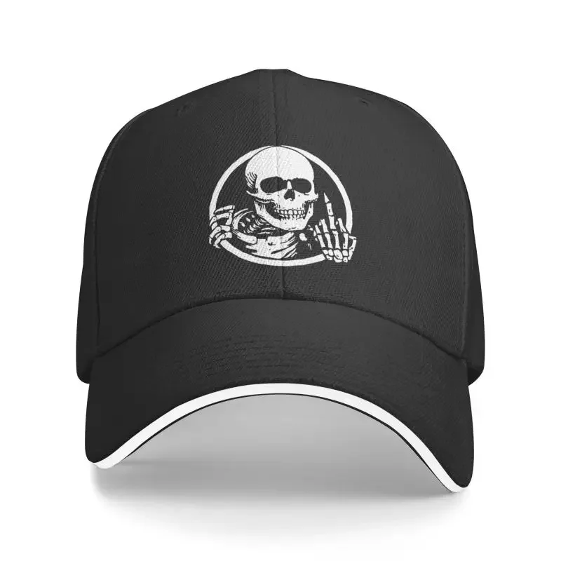 

Classic Skull Baseball Cap for Men Women Personalized Adjustable Adult Skeleton Dad Hat Spring