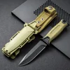 high-quality Stainless Steel Tactical Knife, Wilderness Survival Knife, Portable Self-Defense Straight Knife Set 3