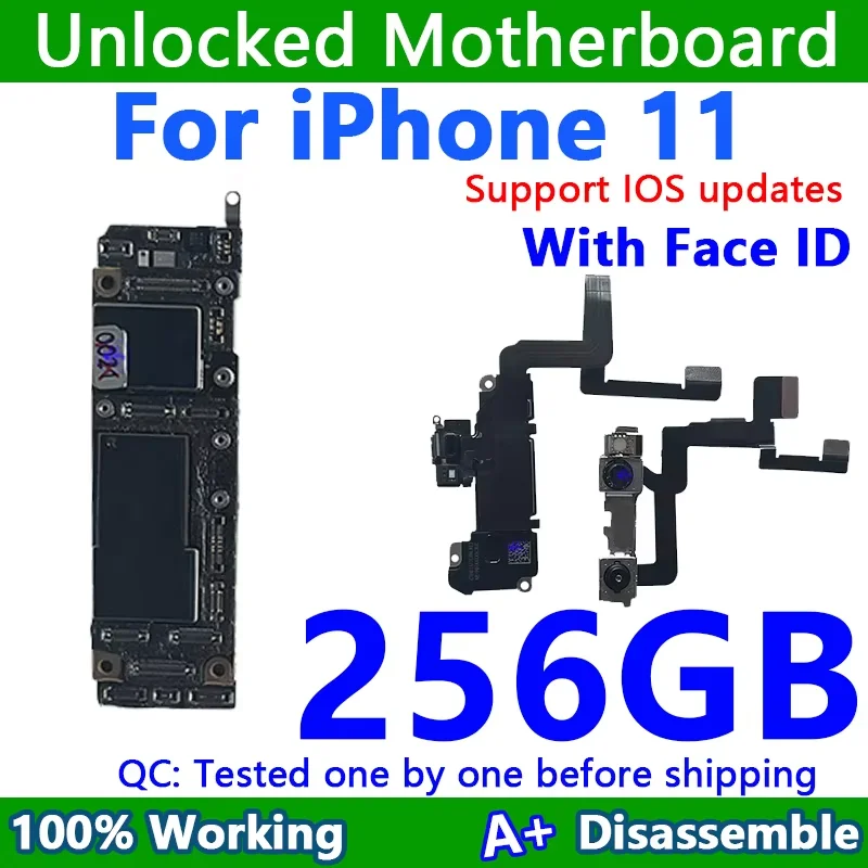 Wokring iPhone 11 & 11 pro & 11 Pro Max マザーボード Face ID