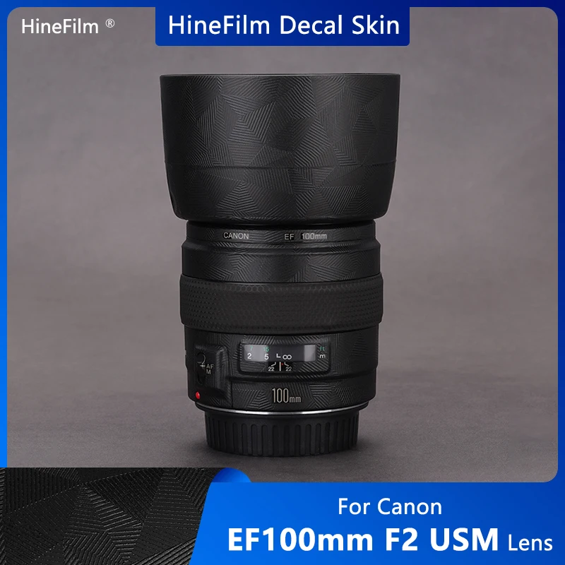 Adesivo Per Lenti Per Canon Ef100 F2 Decalcomania Per Canon Ef 100Mm F/2 Usm Lens Adesivi Premium Anti Scratch Court Wraps Custodie Di Copertura