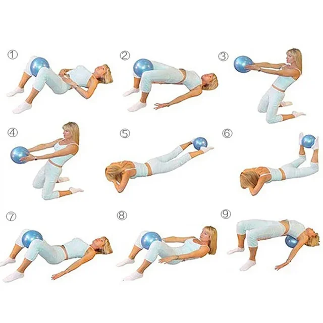 25cm Yoga Ball Exercise Gymnastic Fitness Pilates Ball Balance Exercise Gym Fitness Yoga Core Ball Indoor Training Equipment 6