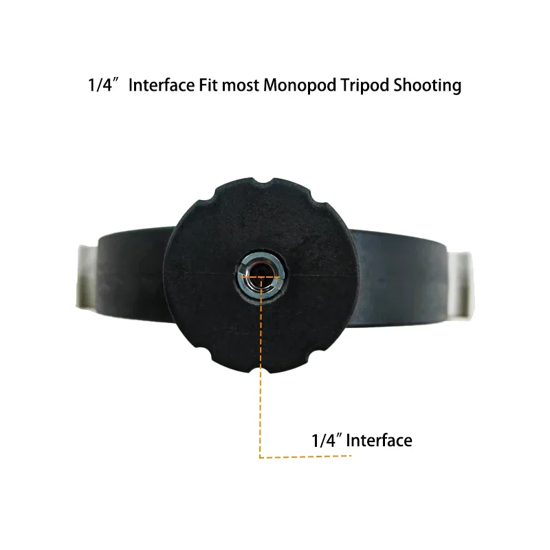 Camera Holder Outdoor 1/2pc Top Mount Lightweight Attachment 1/4" Thread Hunting One Leg Tripod