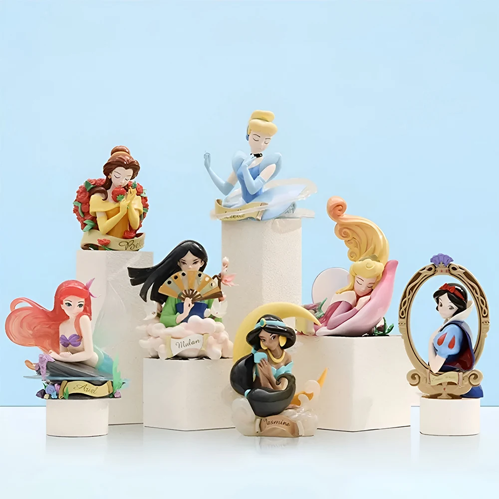 

Disney, принцесса, арт-галерея, серия глухая коробка, белоснежная аниме-фигурка, таинственный сюрприз, Bga, Золушка, Аврора Белль, модели игрушек