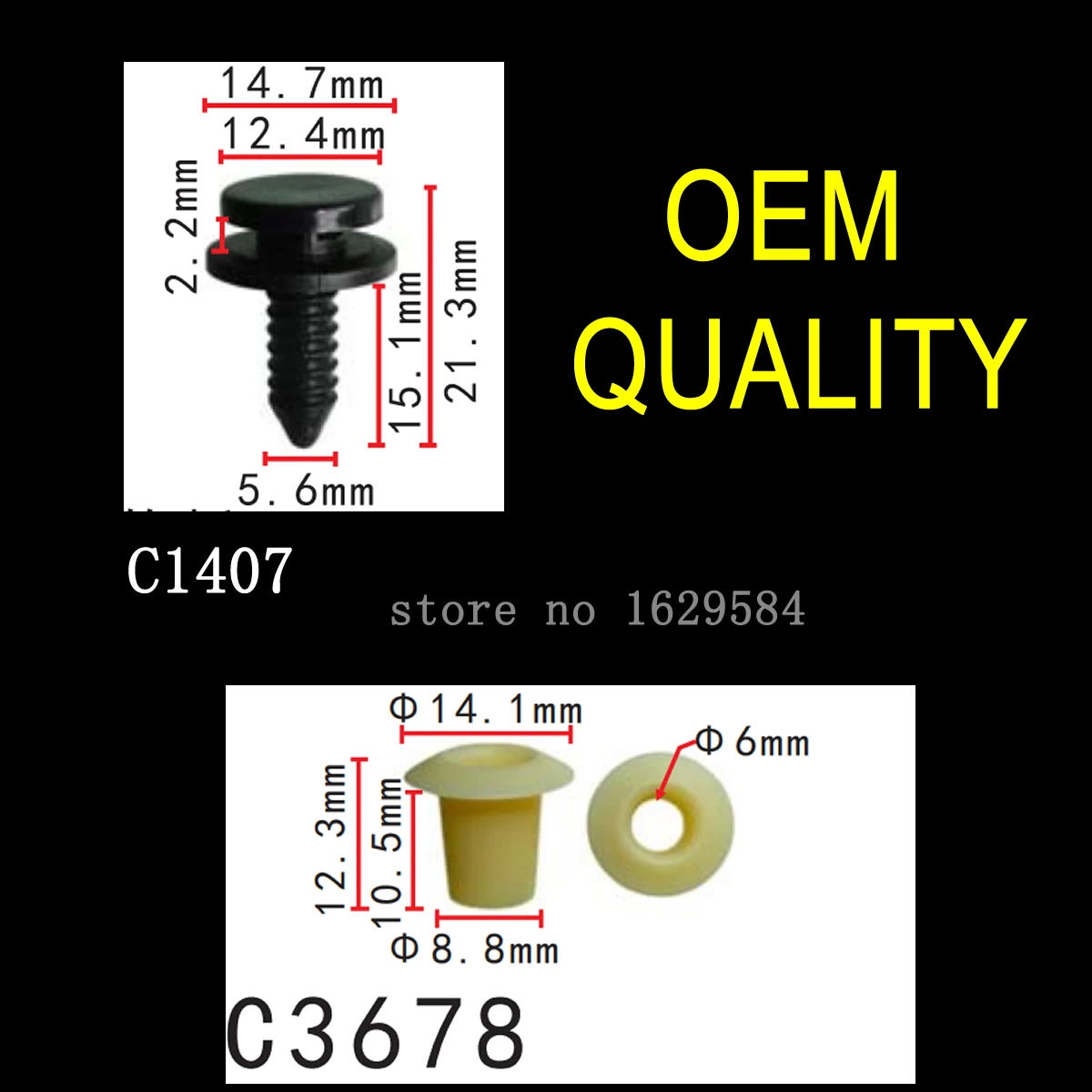 

100x OEM for For VW Passat B5 Trans TRANSPORTER T5 STEP INSERT TRIM COVER CLIPS WITH GROMMETS PLASTIC FASTENERS 3B0867333