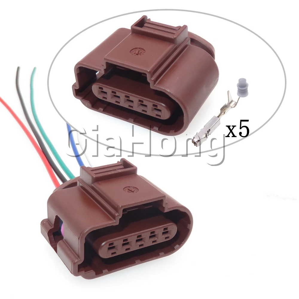 

1 Set 5 Ways 8K0973705B AC Assembly Auto Parts Car Wire Cable Socket 8K0 973 705 B Automobile Waterproof Connector for VW Audi