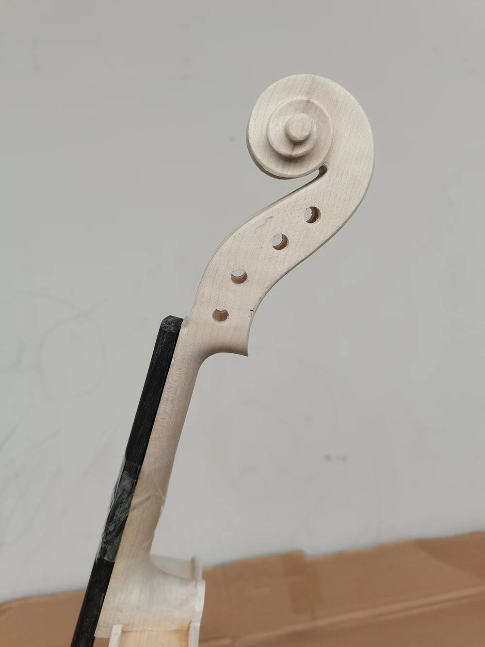Stradivarius 1715 Complete backplane Maple white embryo unfinished white spruce wood violin 4/4 3/4 solid wood DIY violin