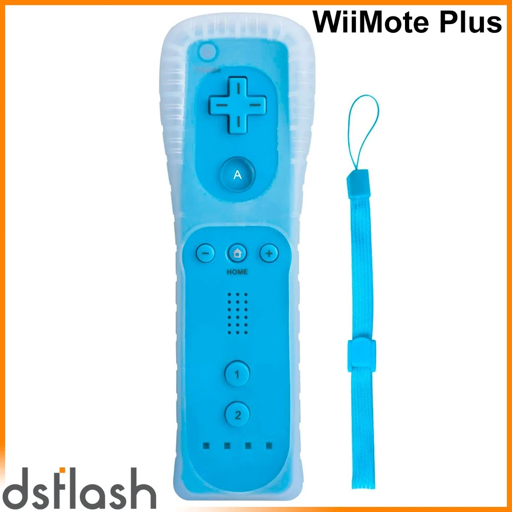 Remote Wiimote Plus Nintendo Wii / Wii U Blue Silicone Case Wireless