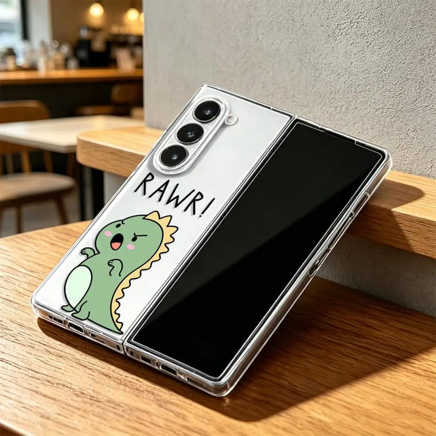 Cartoon Dinosaur Back Phone Case Cover