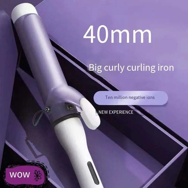 40MM Professional Ceramic J-Shape Rotating Big Wave Curling Iron Electric Curling Iron Hair Styling Tools Salon Styling Tools 6