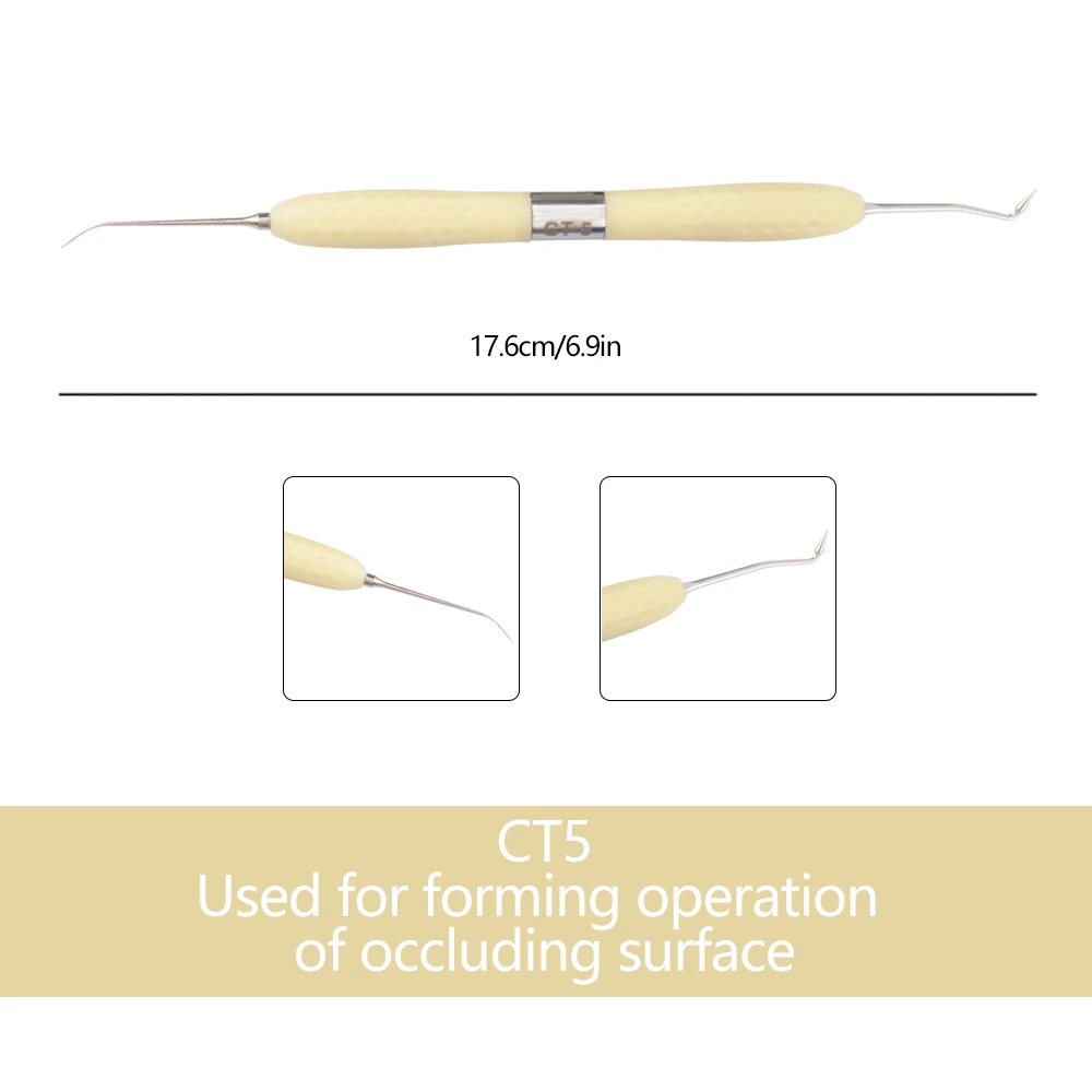 7 Teile/satz Dental Harz Gefüllt Restaurative Instrument Kit Fit Ästhetische Restaurierung Messer Silikon Griff Zahnmedizin Füllstoff Werkzeuge – Detail 6