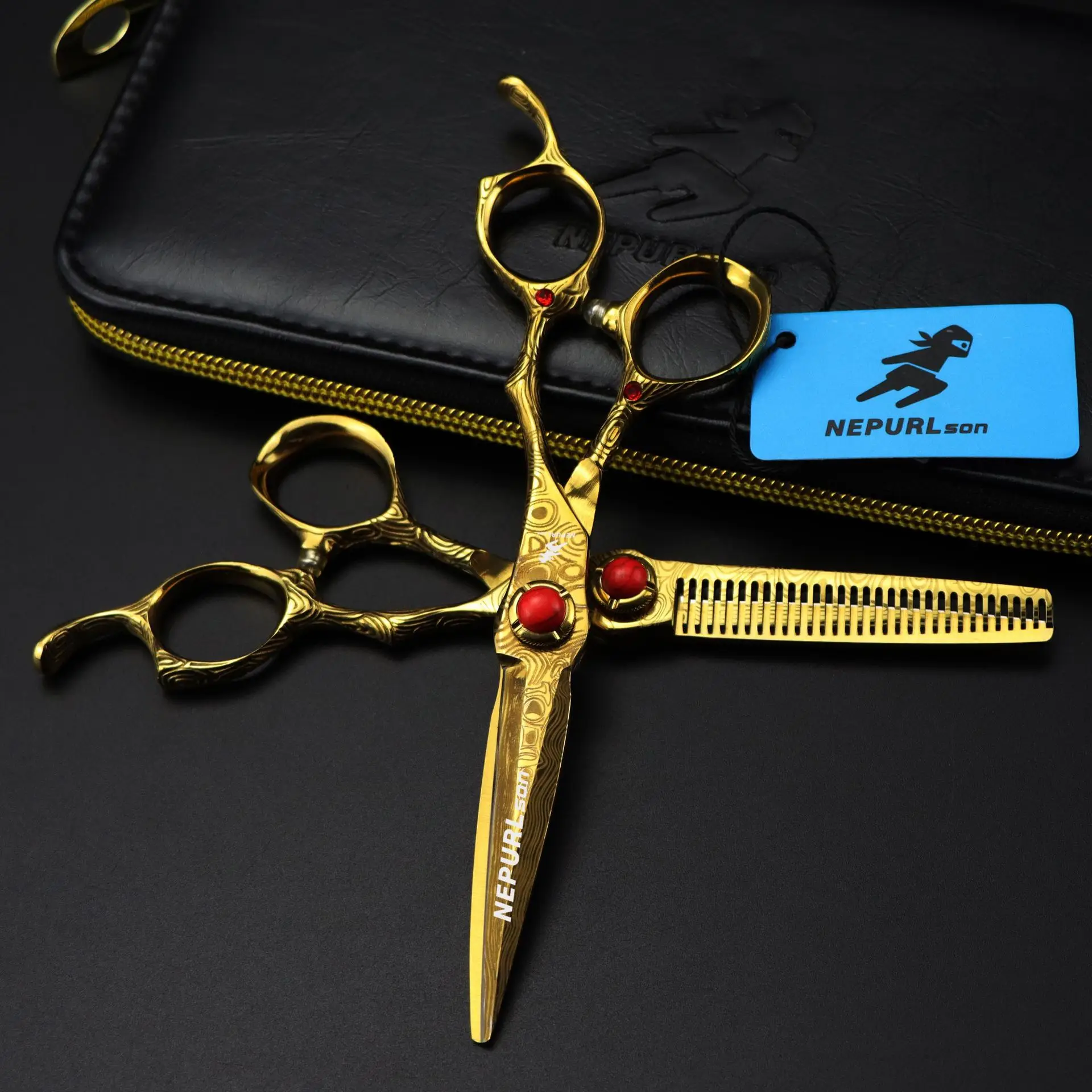 

Damascus high-end scissors Professional Hair Shears 6 INCH Finishing Hair Cutting Scissors JP440C Precise HIGH CLASS NEW