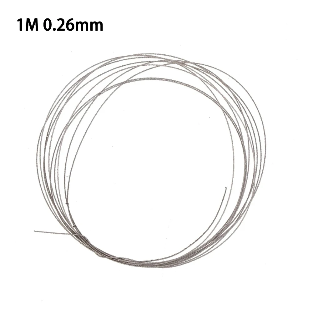 0.26/0.37mm Diamond Wire Saw Blade Cutter Jewelry Metal Cutting Jig Blades Woodworking Hand Craft Tools Length 1m 10pcs 400mm diamond metal wire saw blade cutter cutting tools blades 1 0mm 1 2mm 1 5mm for jade amber sapphire tool