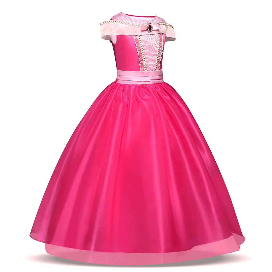 

Girls Aurora Princess Dress Kids Christmas Cosplay Sleeping Beauty Costume Children Carnival Birthday Party Clothes Accessory