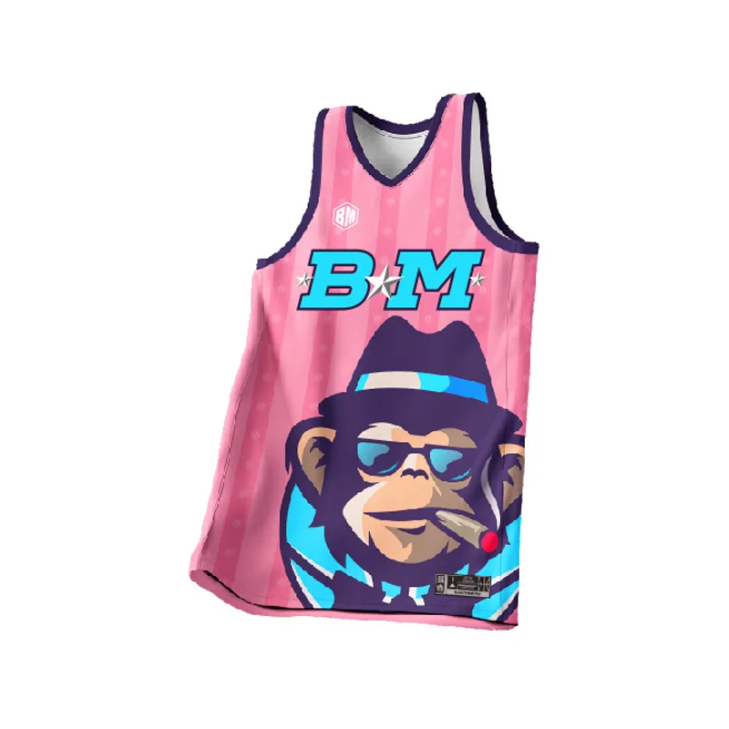 Camisetas de baloncesto BASKETMAN para hombre personalizables con sublimación completa impresa con nombre del equipo, número, logotipo, patrón de animales, chándales para hombre