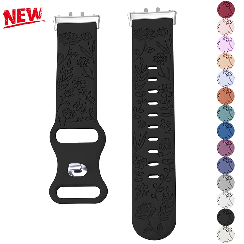 Floral Design Silicone Wristband