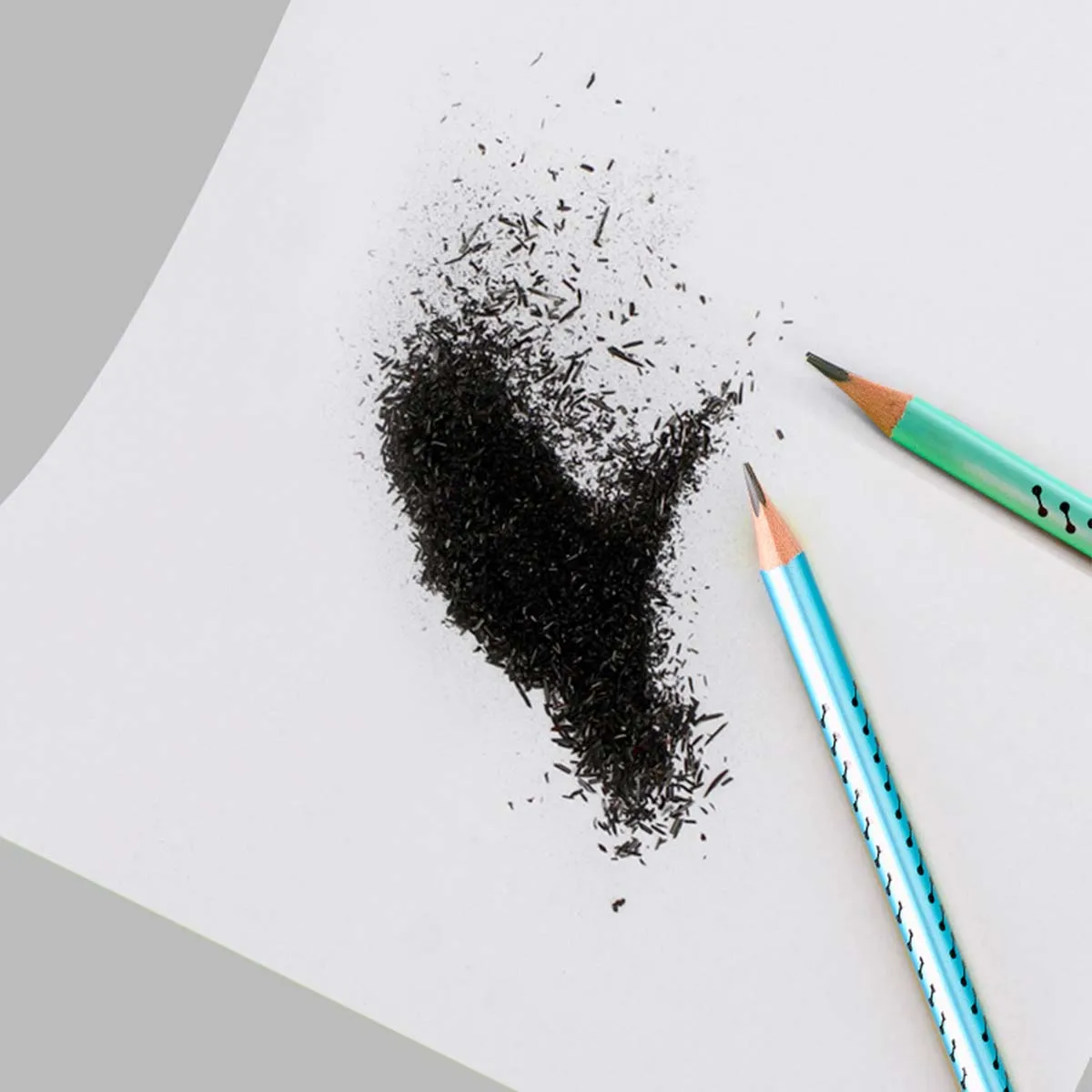 12 matite HB con temperamatite, adatte per disegno artistico professionale e calligrafia. Ideale per il rientro a scuola - immagine 3