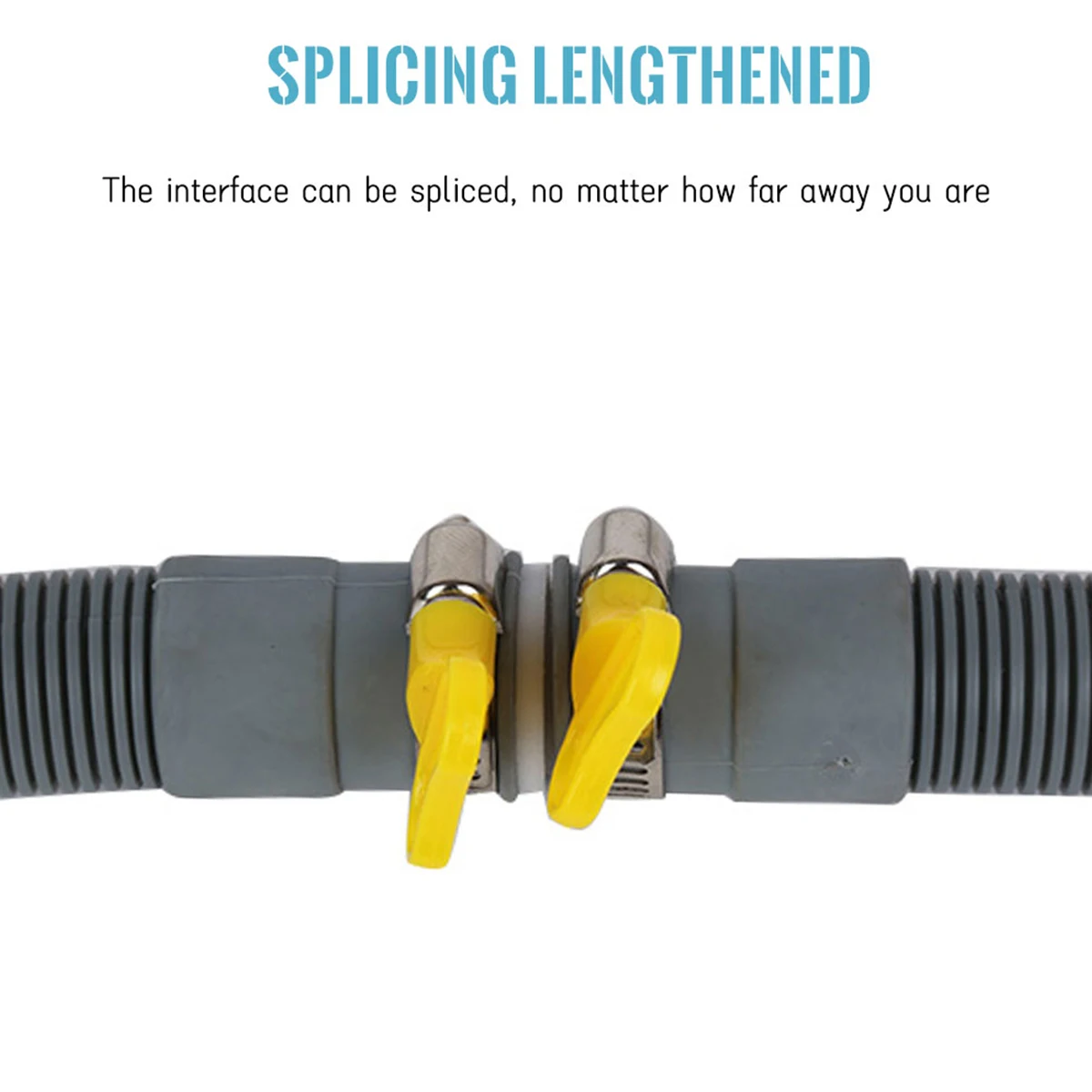 Drain Hose Extension Pipe Kit 6.6FT Replacement Drain Hose for Washing Machine Washer Dryer Dishwasher & Other Applications