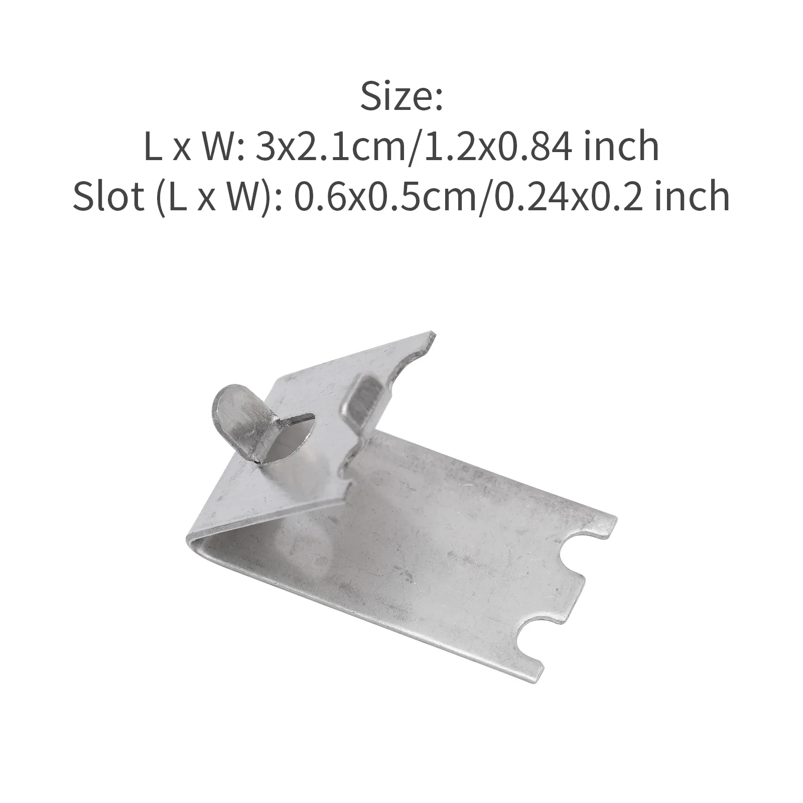 10Pcs Freezer Cooler Shelf Clips Stainless Steel 1MM Freezer Strong Support Clips Square Slot Refrigerator Accessories