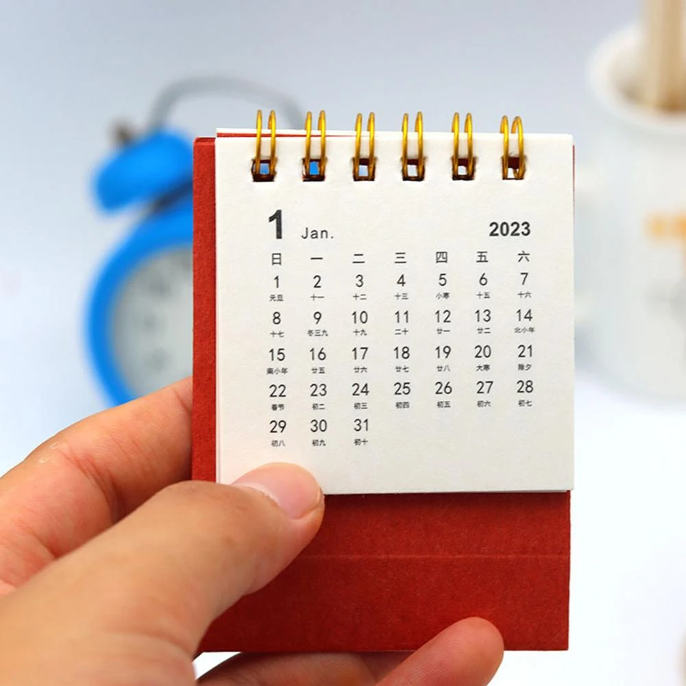 Mini Desk Calendar Minimalist Portable Thick Paper Monthly Ideal Gifts Jul  2022 To December 2023 Clear Print 2023 Home Office St - Desk Calendar -  Aliexpress
