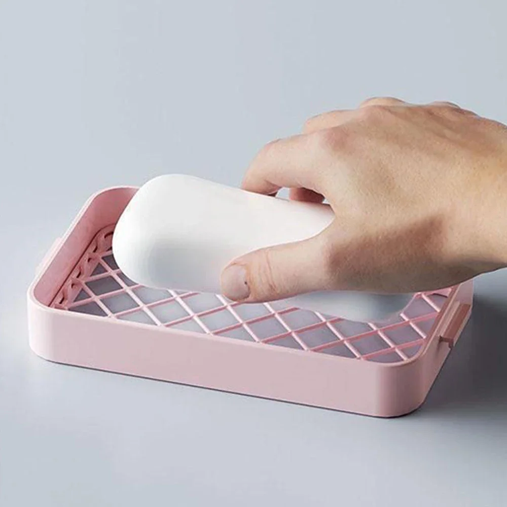 Description Picture 6 of itemHigh Elastic Mesh Soap Box Multifunctional Laundry Household Bathroom Non-slip Drain Soap Storage Box Portable Soap Holder