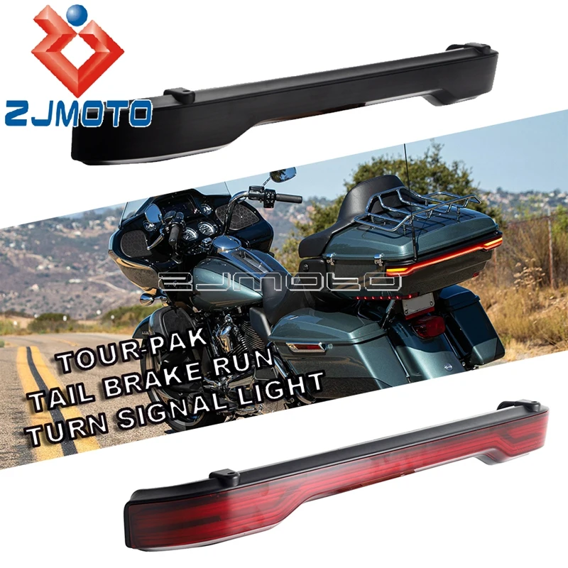 

Upgrade E-mark E9 LED Tail Brake Run Light Turn Signal Light For Harley Touring Tour Pak Ultra Road Glide CVO FLHT FLHR 14-22