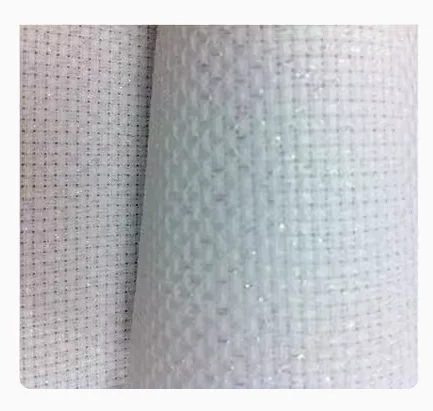 

Ткань для вышивки крестиком 42x50 см, 11CT 14ct, металлик, белый цвет