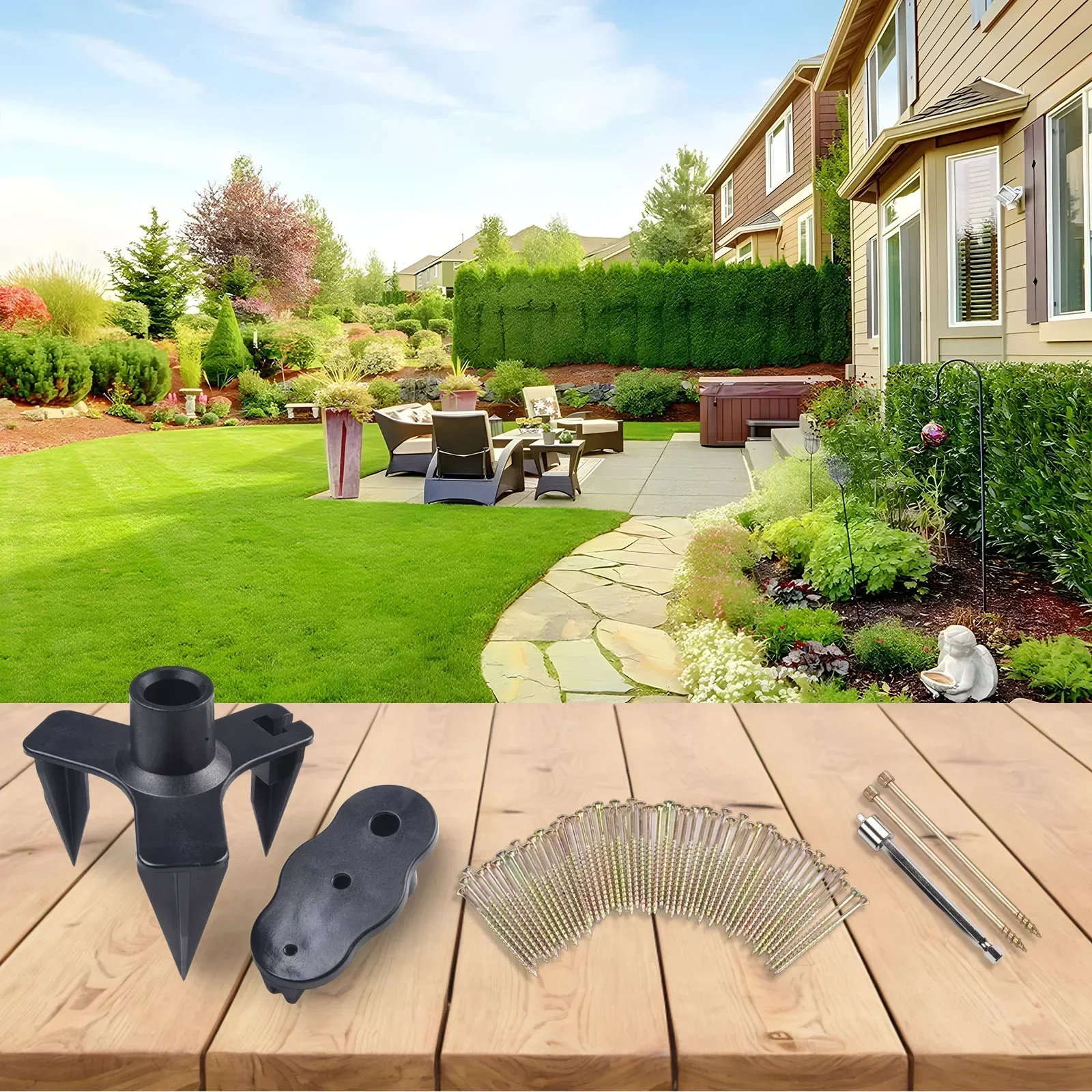 Eliminate Squeaky Noise Floor Repair Kit With Tools Screws For Wood Vinyl Floors Garden Furniture Sets Floor Repair Kit