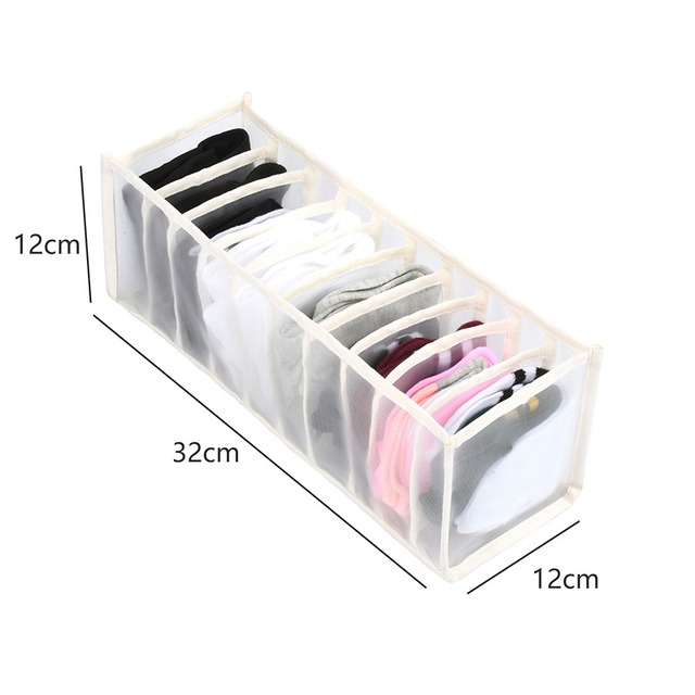 Underwear Storage box Foldable Drawer Organizer for Underwear Socks Shorts Bra Home Cabinet Clothes Organizers Washable