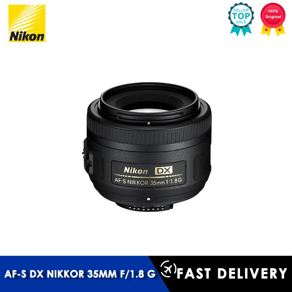 Nikon Af-S Dx Nikkor 35Mm F/1.8G Obiettivo Verticale Ad Ampia Apertura Per Fotografia Professionale Nikon D7000 D7100 D7500